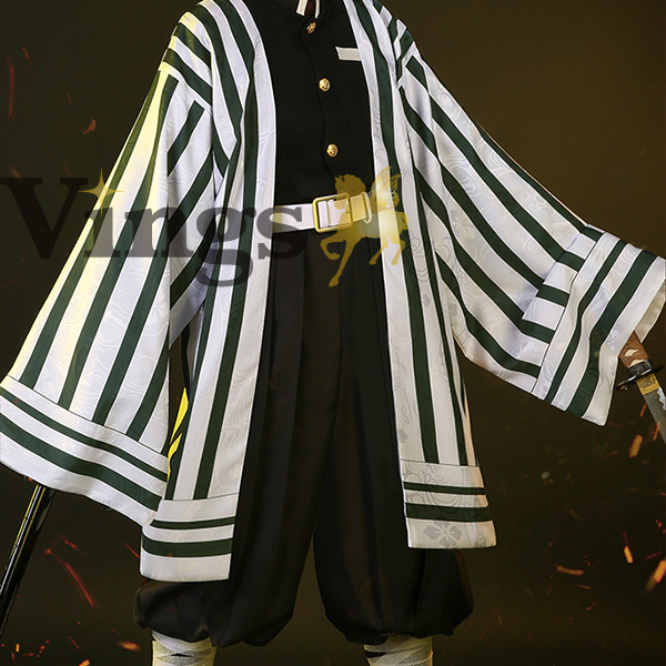 【鬼滅の刃 衣装】 アニメ 豪華版 伊黒小芭内 (いぐろおばない) 風 コスプレ衣装 ウィッグ/武器 選択可能 COSPLAY