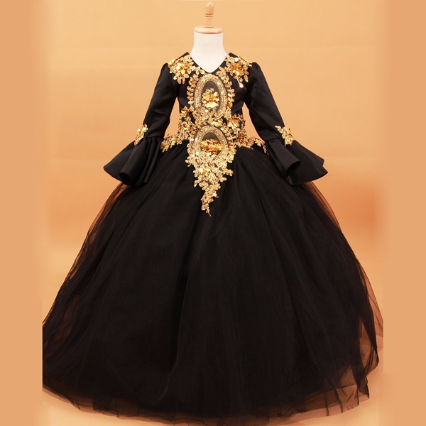 豪華キッズドレス 貴族風ドレス ブラック