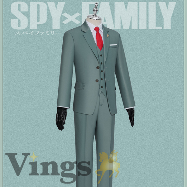 【SPY×FAMILY 衣装】スパイファミリー アニメ 黄昏(たそがれ) ロイド・フォージャー(Loid Forger) 風 コスプレ衣装 ウィッグ/靴 選択可能 COSPLAY