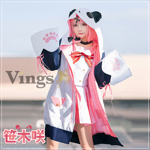 【にじさんじ 衣装】VTuber 笹木咲(ささきさく) 風 三周年 コスプレ衣装 ウィッグ 靴 選択可能 COSPLAY