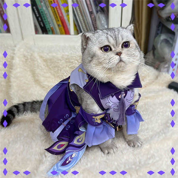 原神 げんしん 刻晴 こくせい 玉衝 ゆーへん ペット服 ペット用品 犬服 猫服 小型犬用 かわいい おもしろい