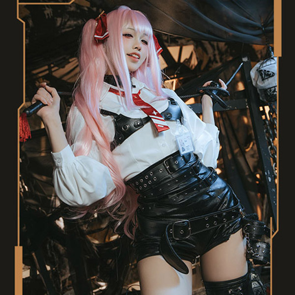 【勝利の女神：NIKKE 衣装】ワードレス ユニ Yuni コスプレ衣装 コスチューム cosplay 学園祭 イベント ウィッグ 鞭 靴 選択可能