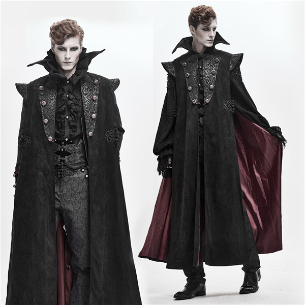 マント 中世貴族風 舞台 ヴィンテージ 男性用　レトロ風 中世 コート ジャケット 宮廷服 ロングコート 演劇 舞台服 ステージ衣装 パンク風