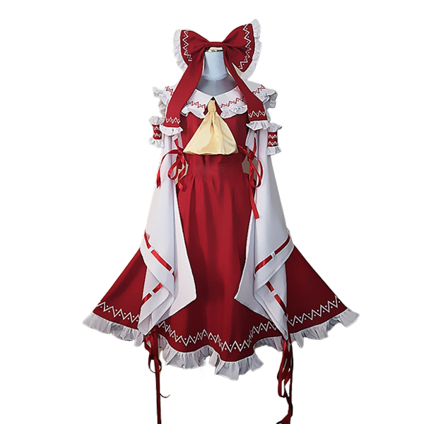 東方project 博麗霊夢 コスプレ衣装フルセット ウィッグ付 コスプレ衣装 ウィッグ COSPLAY