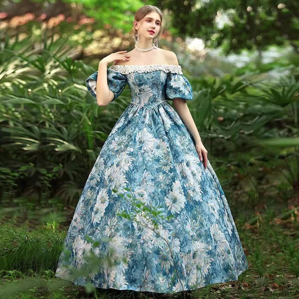 貴族ドレス 中世 貴婦人ドレス ステージ 衣装 中世ドレス お姫様ドレス ヨーロッパ 貴族 王族服 ジュリエット カラードレス 演出 現代劇演出 ヨーロッパ風 ステージ衣装 演出 パーティードレス カラードレス