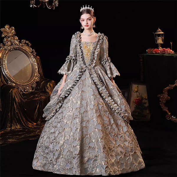 貴族ドレス 中世 貴婦人ドレス ステージ 衣装 中世ドレス お姫様ドレス ヨーロッパ 貴族 王族服 ジュリエット カラードレス 演出 現代劇演出 ヨーロッパ風 ステージ衣装