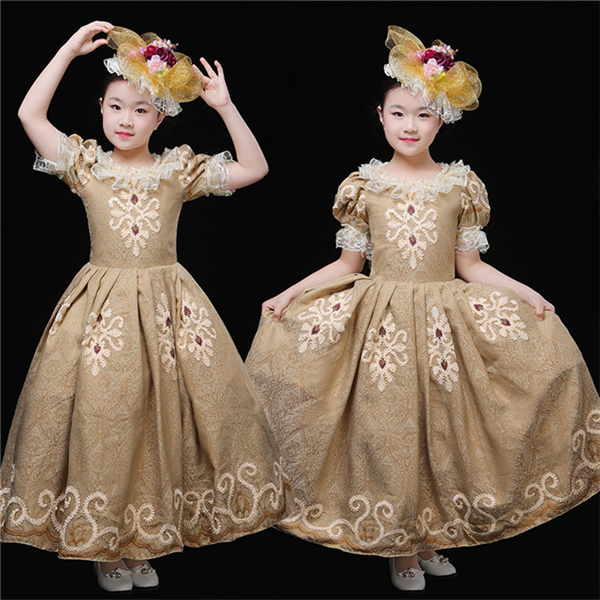 キッズ服  刺繍 子供ドレス フォーマル  女の子 オペラ声楽  誕生日 パーティー  子ども 発表会 七五三 演出舞台 結婚式