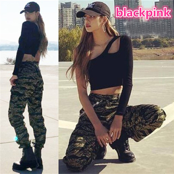blackpink lisa  斜め襟 片肩出し 上下セット