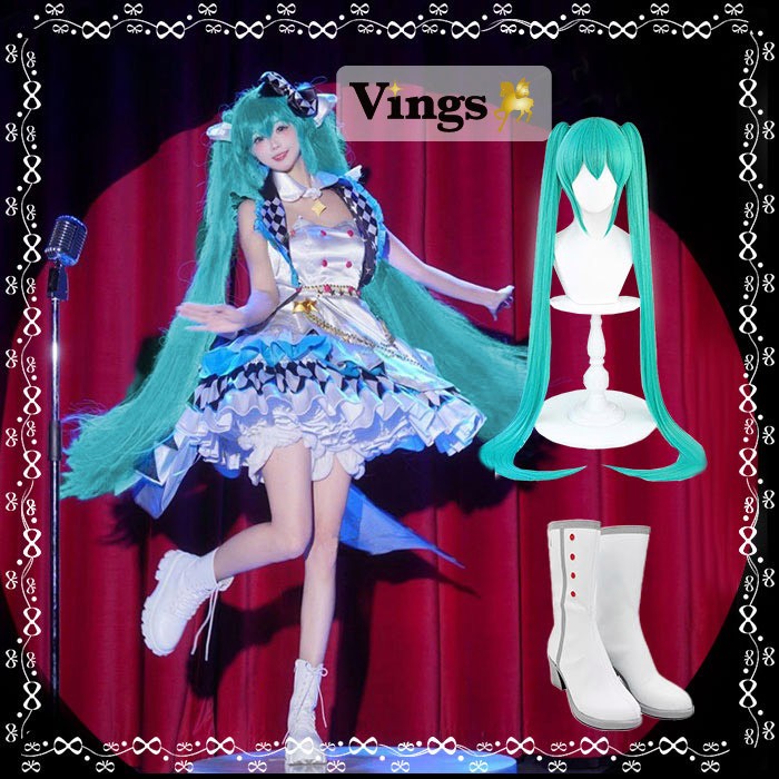 ロジェクトセカイ カラフルステージ! プロセカ モモジャン 初音ミク はつねみく コスプレ衣装  ウィッグ  ブーツ 追加可能