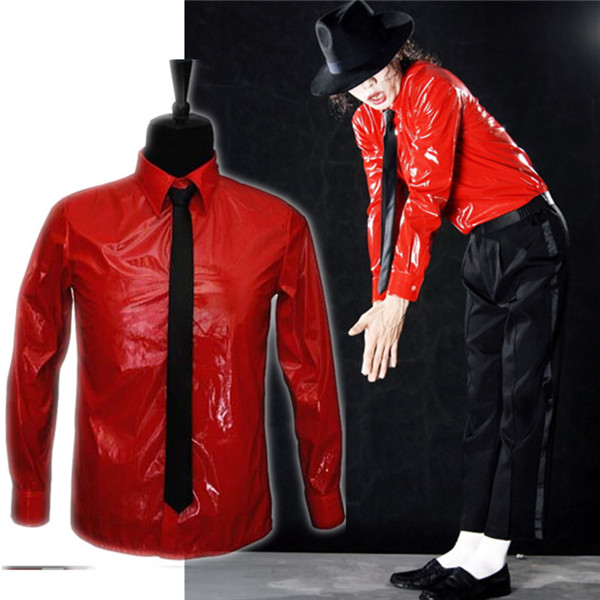 シャツ マイケルジャクソン MJ dangerous レッド パンク