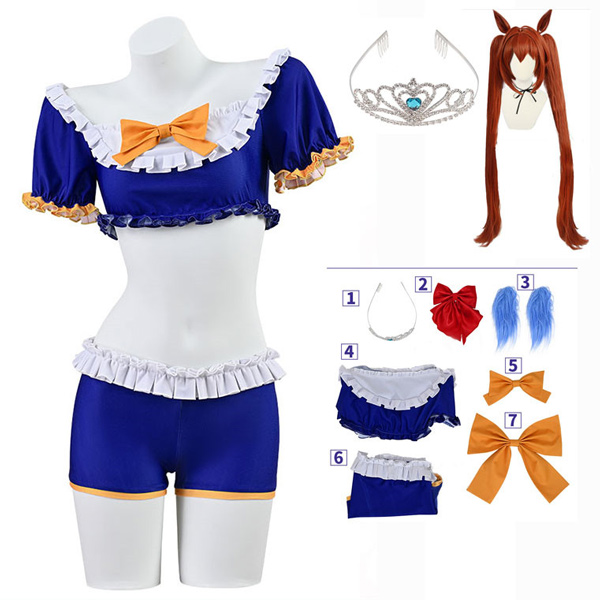 ウマ娘プリティーダービー ダイワスカーレット 水着 コスプレ衣装