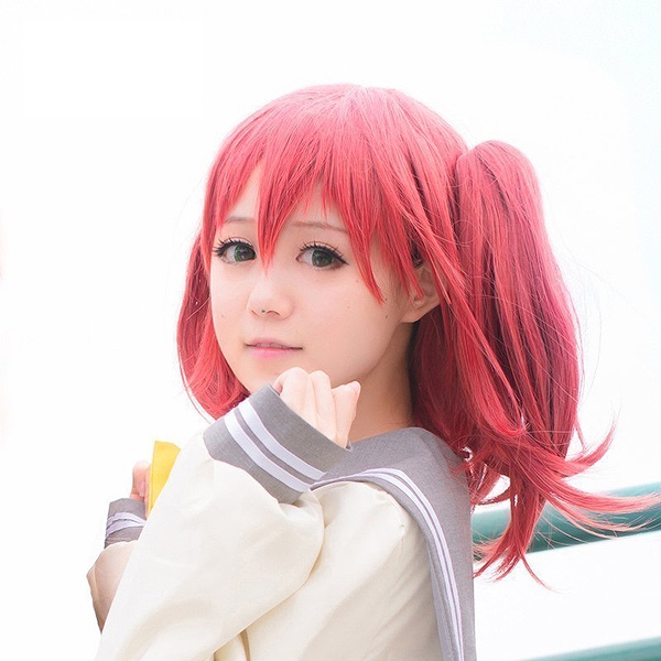 黒沢ルビィ LoveLive!Sunshine！！ ラブライブ！サンシャイン！！ 黒澤 ルビィ コスプレウィッグ ゲーム wig コスプレ衣装に ネット付きlb157f0f0m2