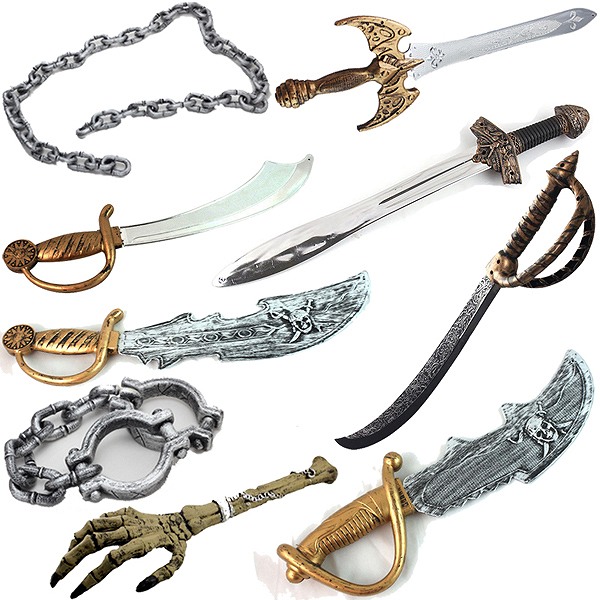 Halloween 海賊武器 刀 ハロウィン用品 コスチューム 武器セット 剣 パーティー 新年会 学園祭 文化祭 グッズ 仮面 変装 変身
