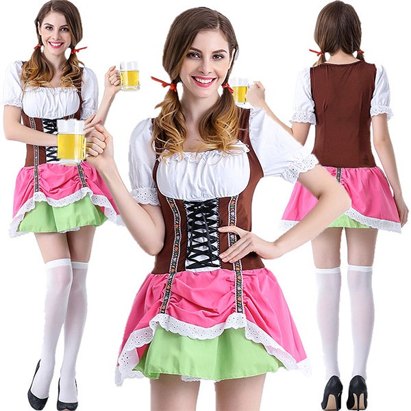 ビールメイド 仮装 ハロウィン 仮装 ショートワンピース パーティー 仮装 ハロウィン 仮装 コスチューム レディース 仮装 大人用eb775f0f0x0