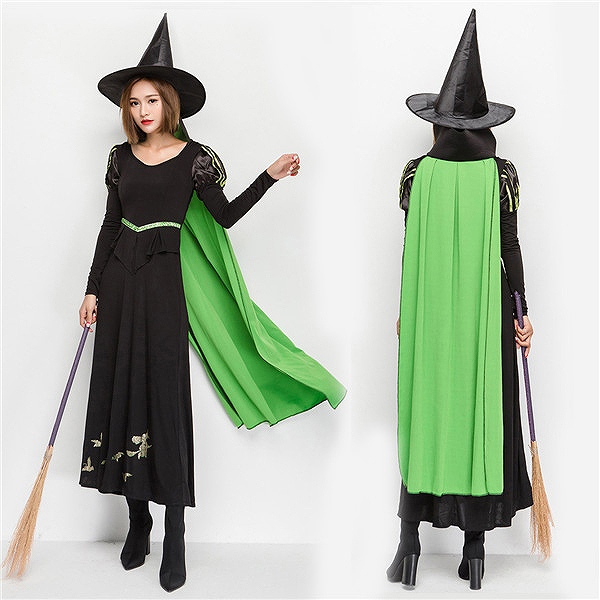 2017ハロウィン Halloween 魔女 巫女 吸血鬼 長袖 ワンピース マント付き バンパイア コスチューム 2点セット ロングドレス 女性用 成人用 ワンピース ハロウィン ゾンビ コスプレ ハロウィン 衣装 eb838c0c0x0