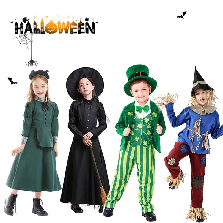 子供 ハロウィン 仮装 女の子 男の子 仮装舞踏会パーティー衣装 演出衣装 選べる6タイプ お誕生日パーティーやお友達会 キッズ 魔女 コスプレ 仮装 かわいい 小娘 ワンピース衣装