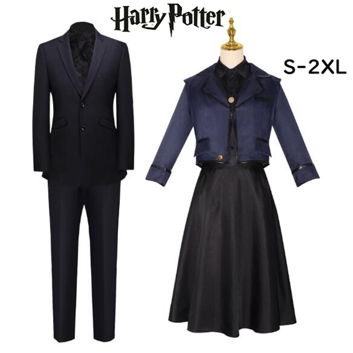 ハリーポッター Harry Potter レディース メンズ コスチューム クリスマス コスプレ ハロウィン ローブ 変装 仮装 制服 Cosplay ブラック