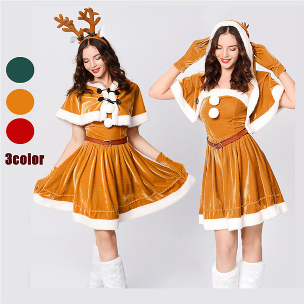 クリスマス衣装 ワンピース セクシー 大人用 サンタクロース ドレス かわいい
