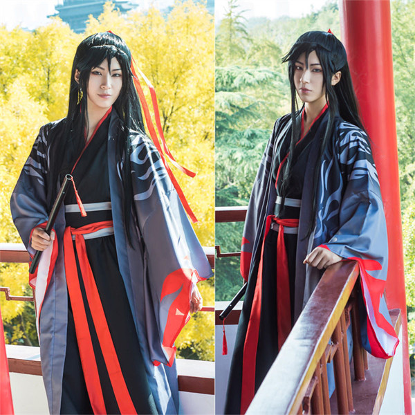 魔道祖師 魏無羡 夷陵の祖  コスプレ衣装 コスチュームや仮装 ウィッグ 靴 道具 追加可能