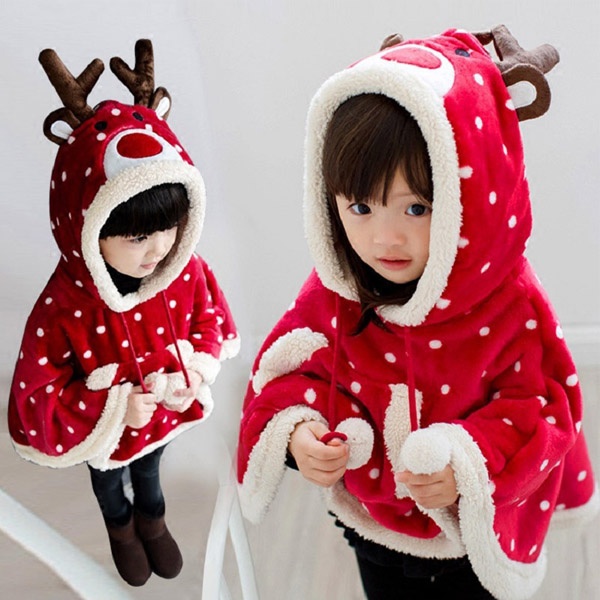 クリスマスジャケット あったかい 秋 冬 プレゼント コート鹿  子供服